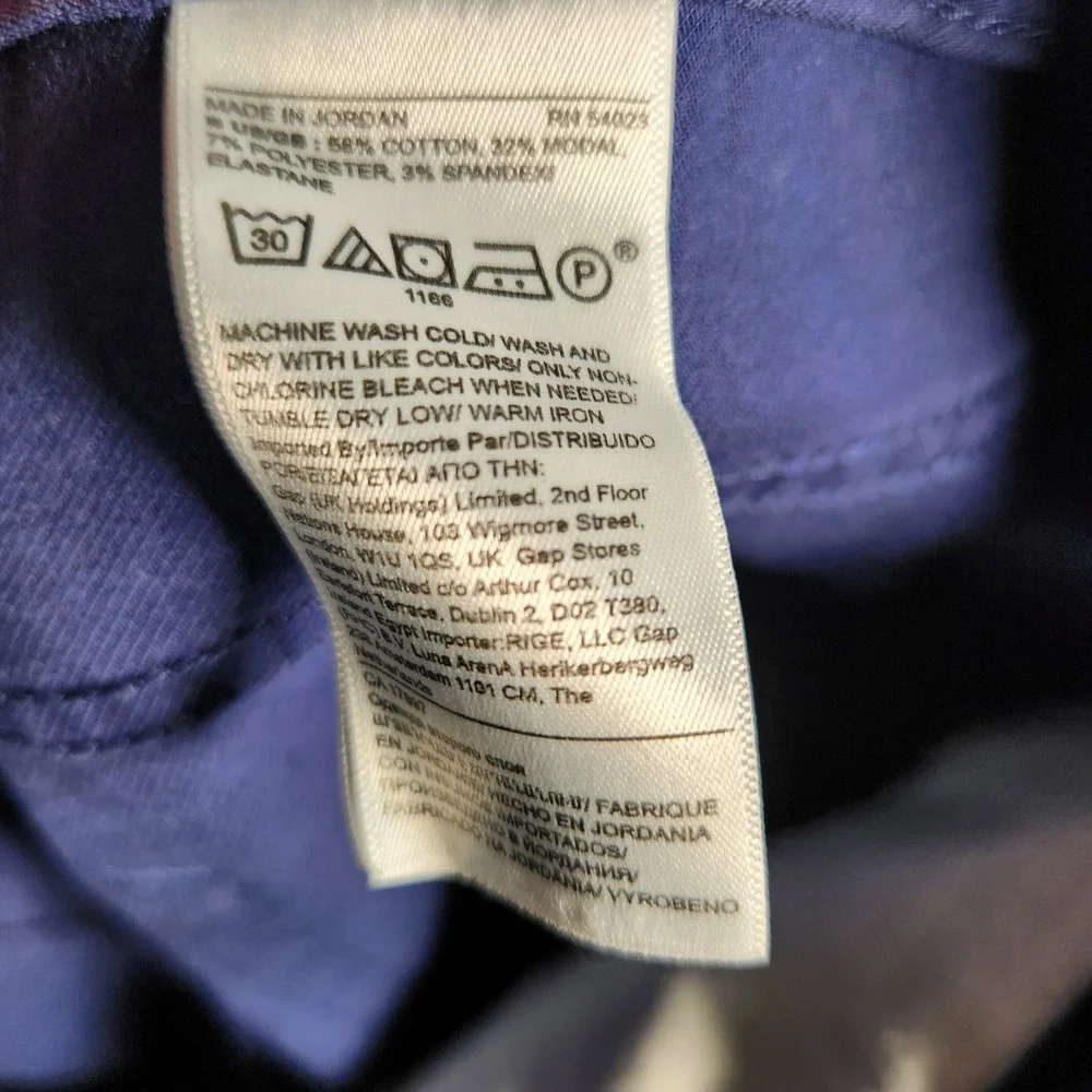 Banana Republic Pants Men's 35X30 Blue Traveler Slim‎ Twill Spring Navy